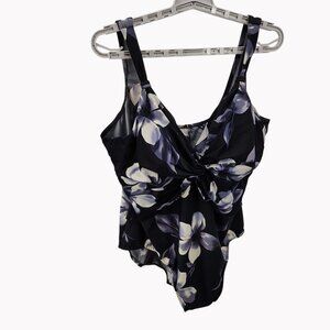 Miraclesuit Womens 22W One-Piece Swimsuit Floral Slimming Tummy Control